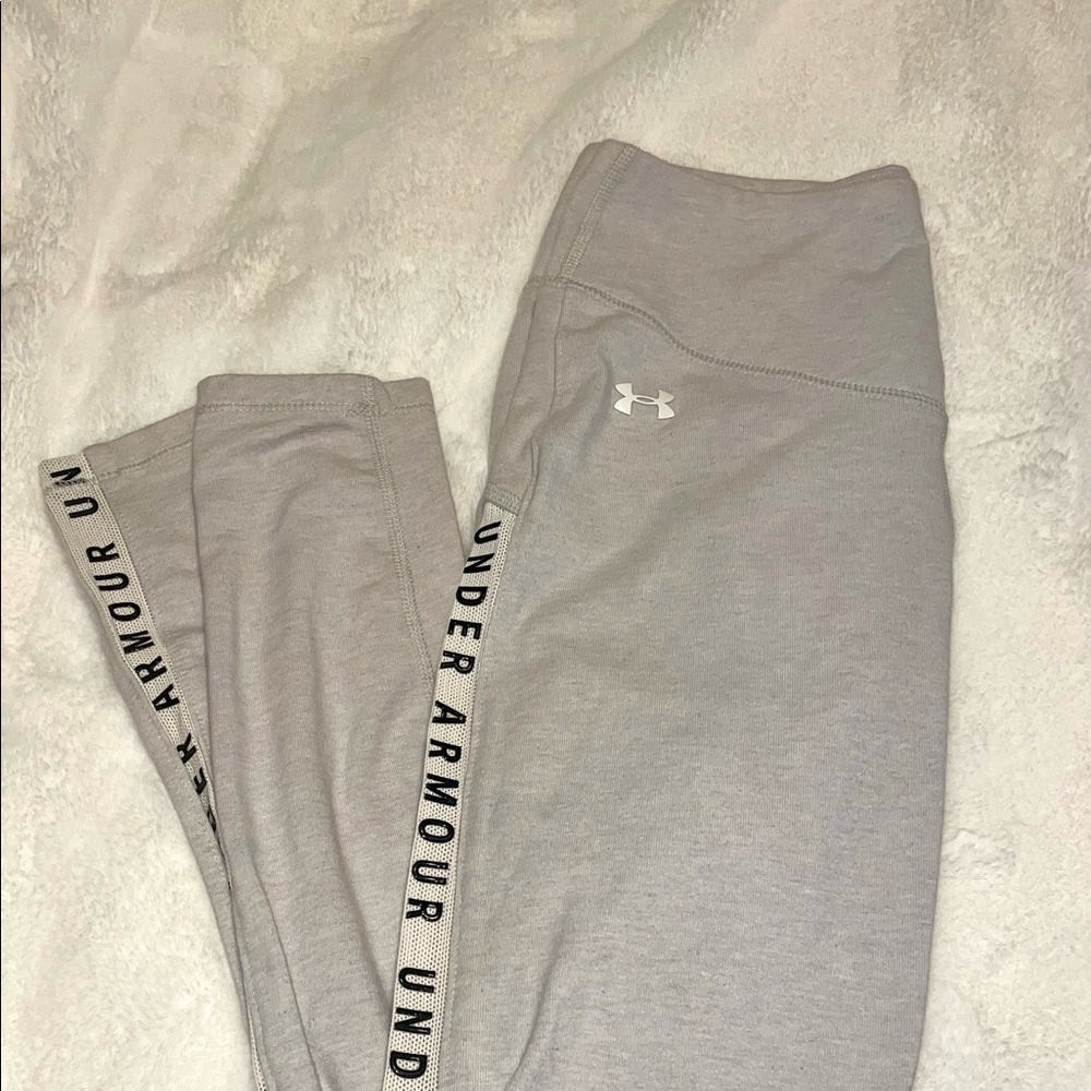 Under Armour Work out Leggings/ Silver/ XS